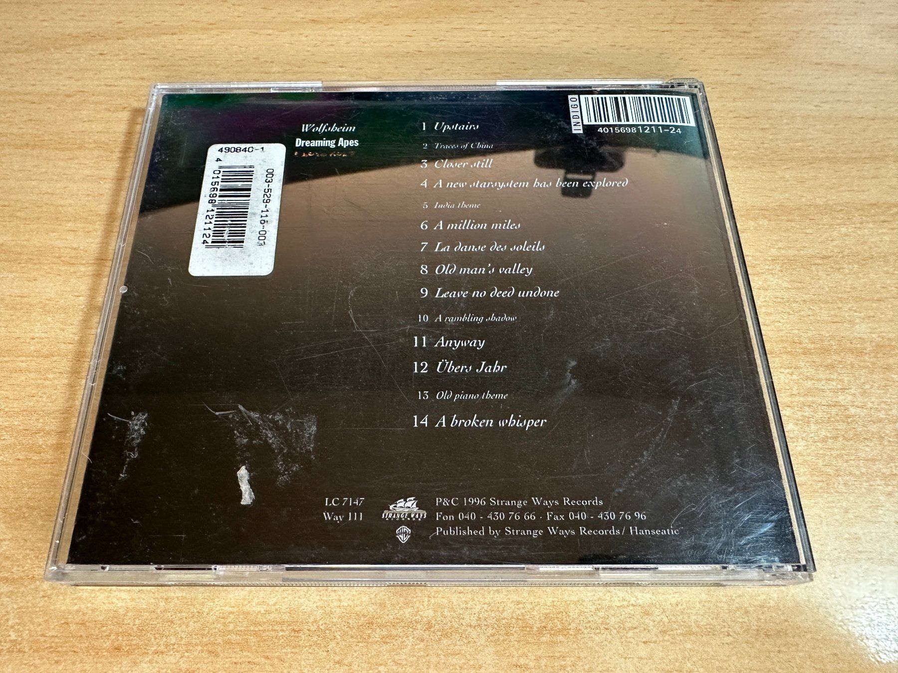 CD: G5 Wolfsheim – Dreaming Apes – Usato da Rikon im Tösstal venduto da Alpenmutz 1