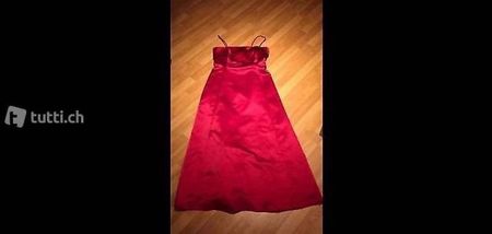 rotes elegantes abendkleid gr. 38