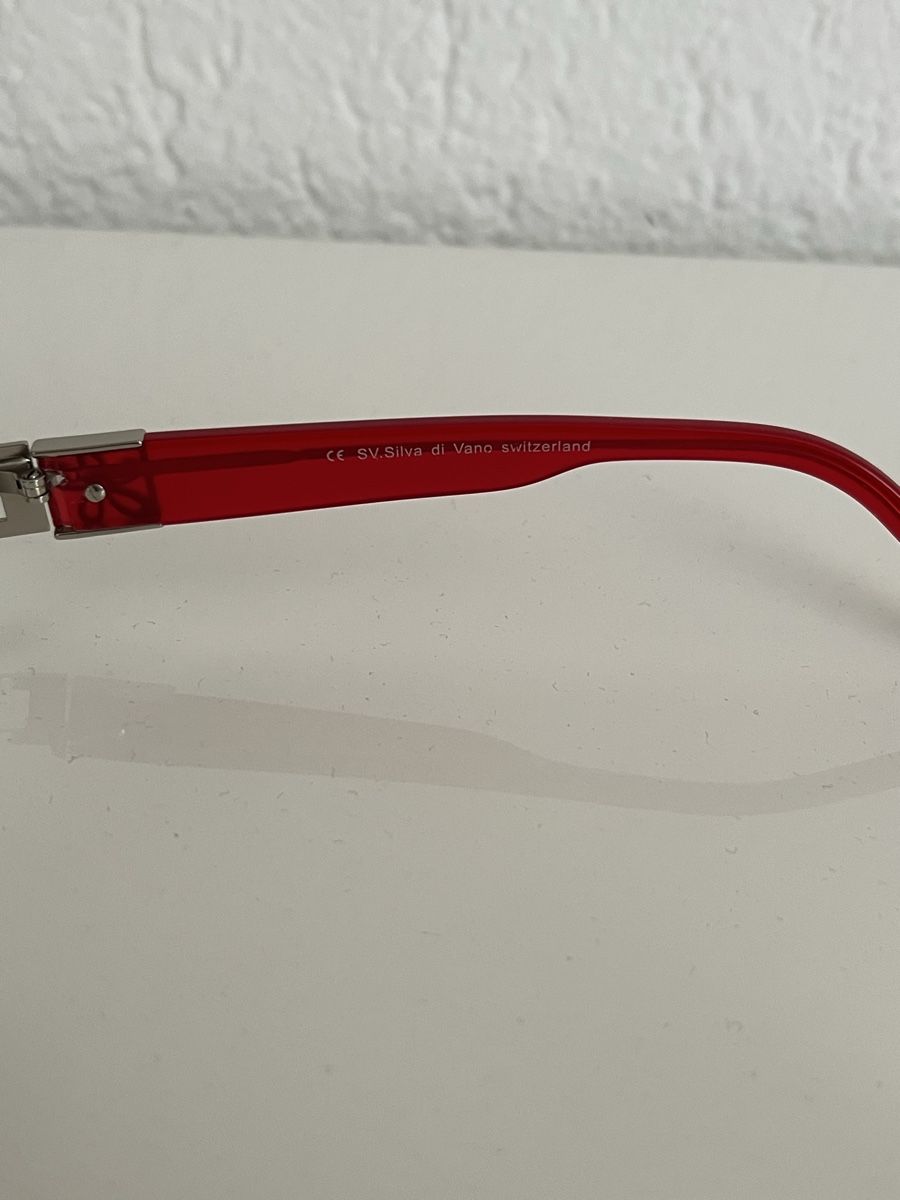 Brillen & Gläser: Rote SV Silva di Vang Brille, +1.00 Dioptrie – Neu und originalverpackt aus Chur von ZATO 4