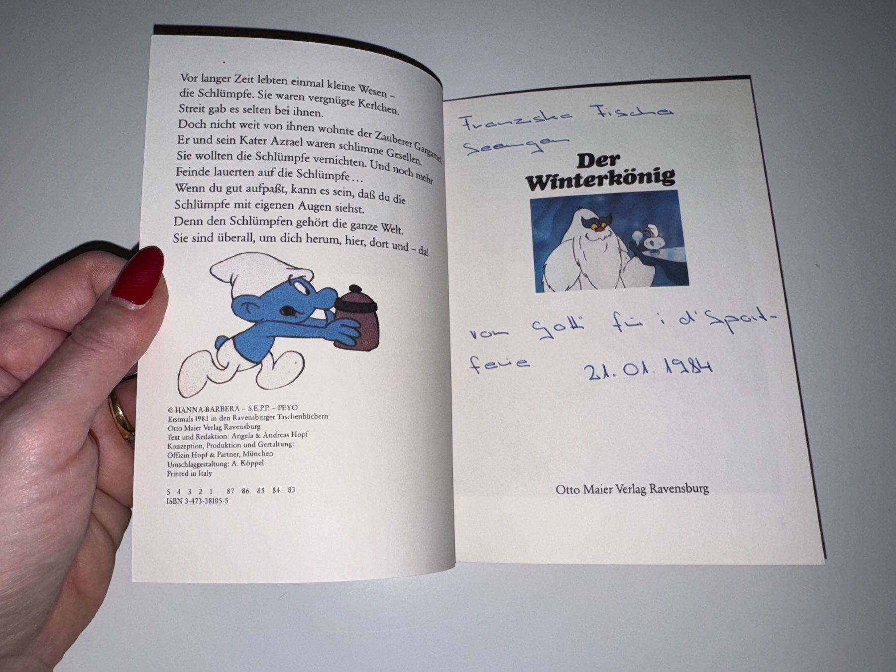 Libri: BUCH: Die Abenteuer der Schlümpfe, Der Winterkönig – Usato da Grosswangen venduto da Kleine.Knoepfe 1