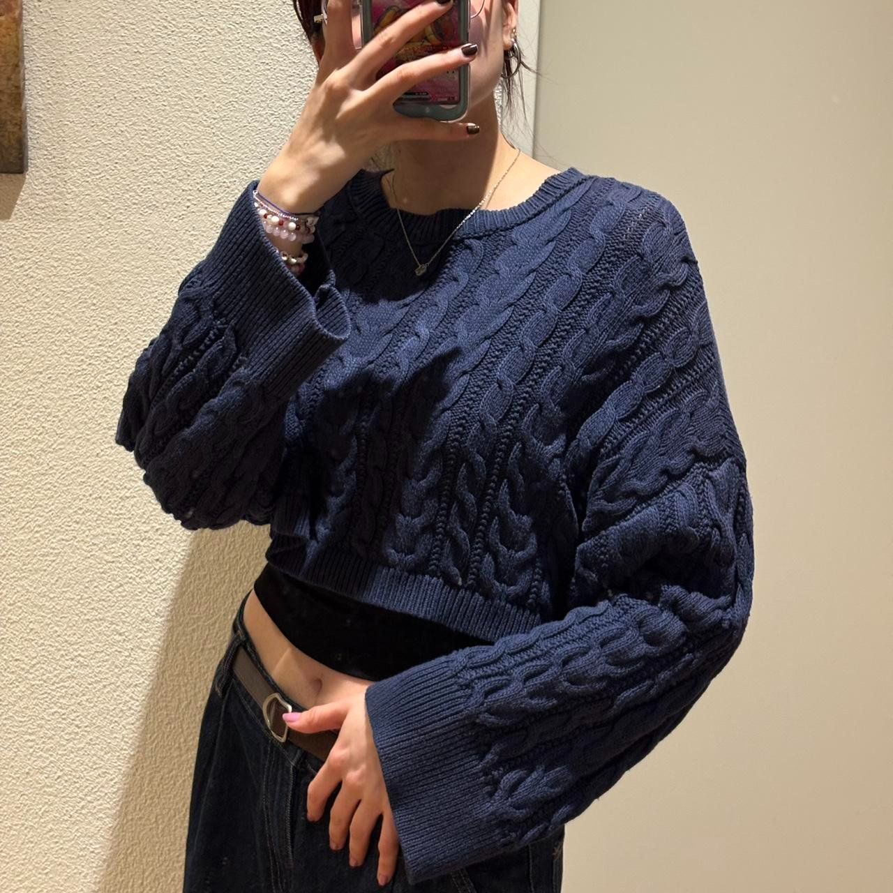 Pull&Bear Pullover & Sweatshirts: Navy sweater – Neu (gemäss Beschreibung) aus Matten b. Interlaken von anisacorner 3