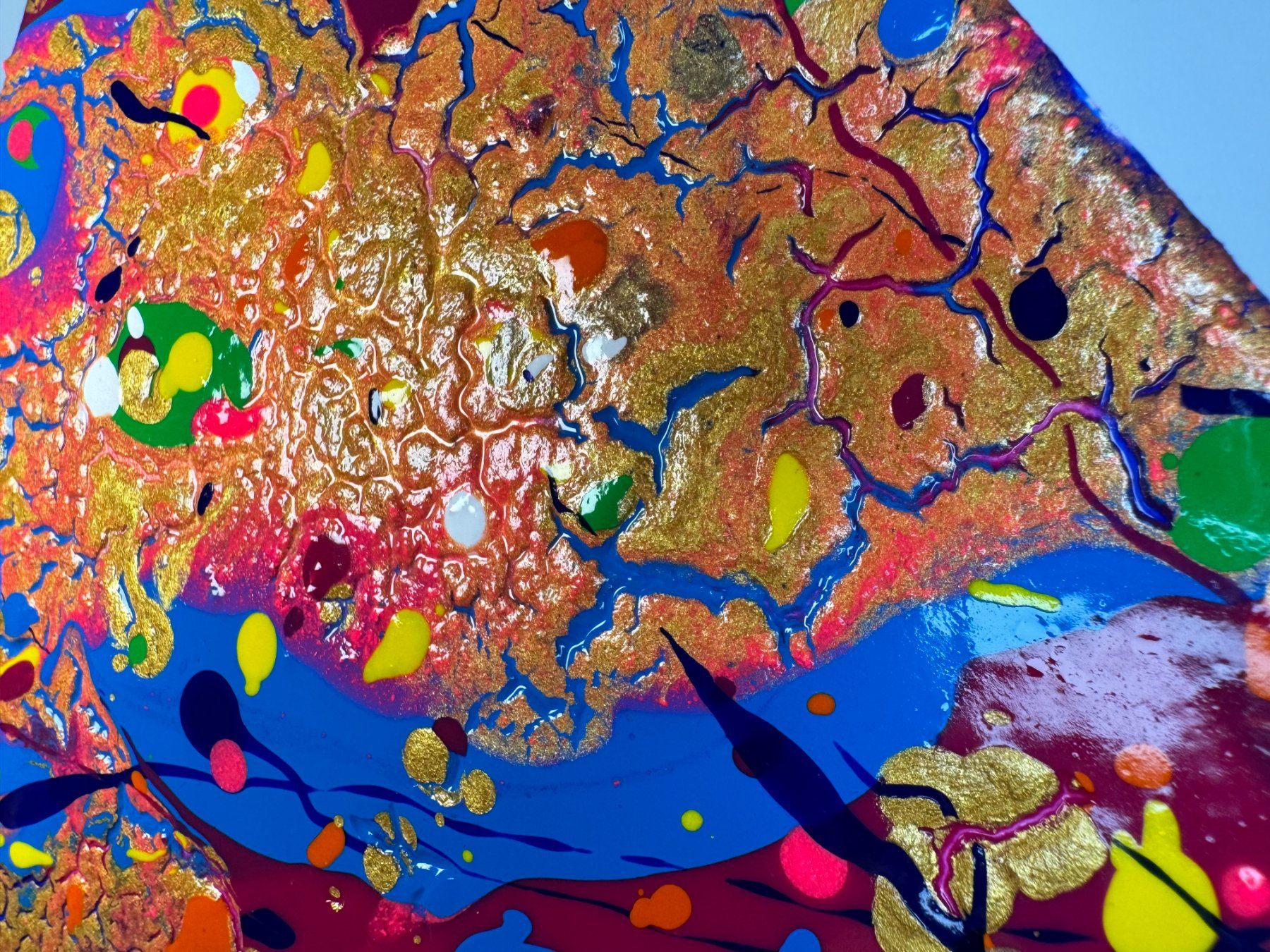 Dipinti: Acryl-Flüssigmalerei, Dreieck – Usato da Schlieren venduto da MayaSheng1983 1