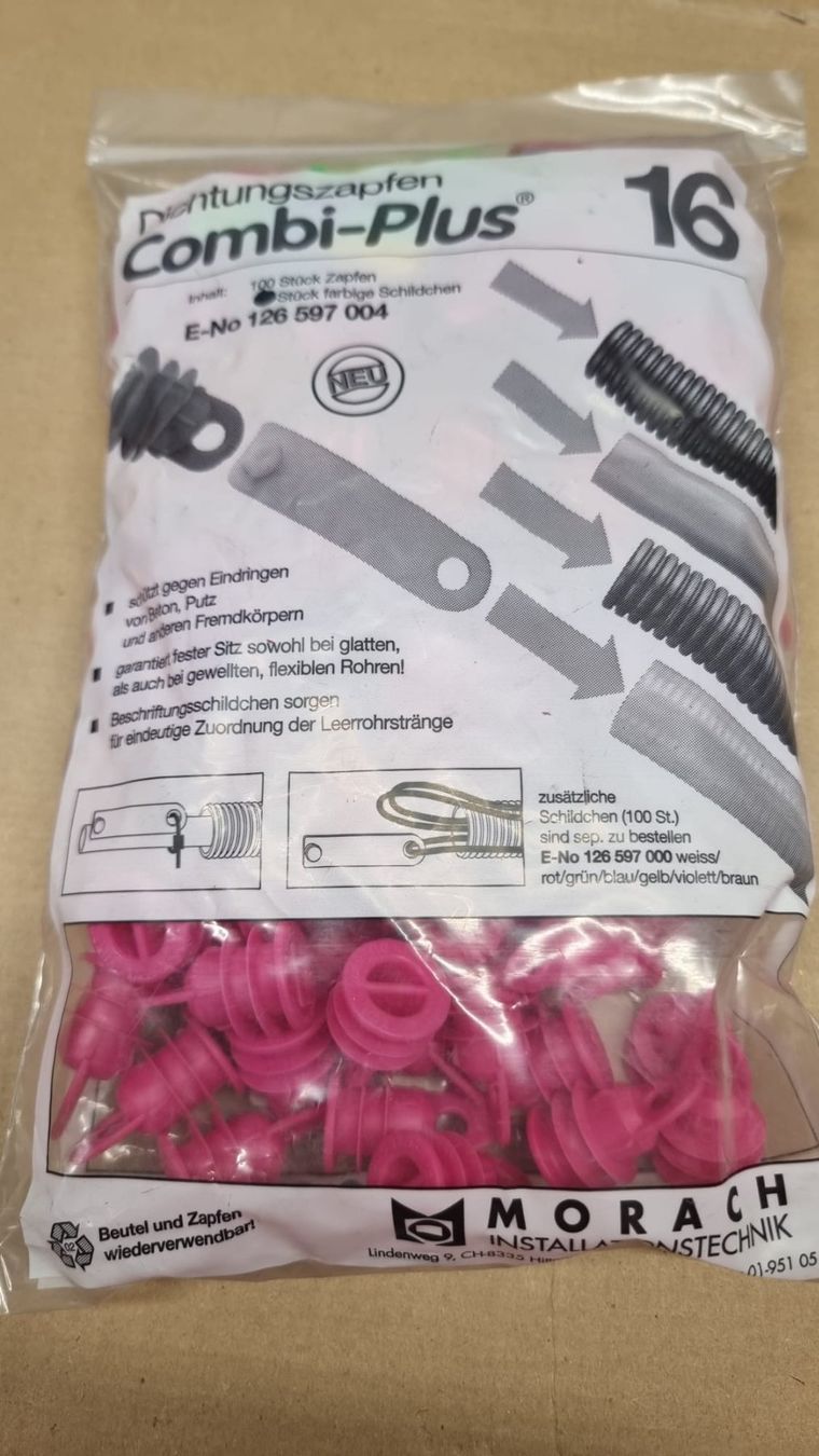 Sanitari: Dichtungszapfen M16 Combi-Plus - 100 Stück mit Schildchen – Nuovo (secondo la descrizione) da Rebstein venduto da James-Dean 1