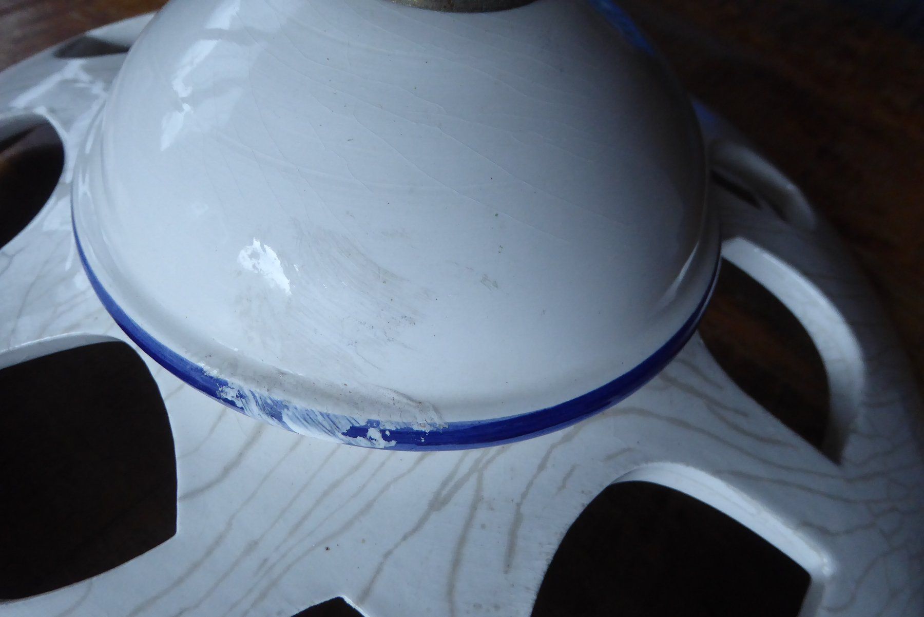 Lampade: Antike Keramik Lampe – Usato da Sargans venduto da Benziner 2