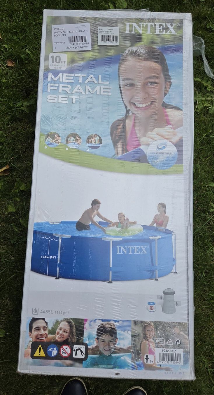 Intex Piscine: INTEX Pool mit Metallrahmen / neu – Nuovo e nell'imballaggio originale da Brugg AG venduto da hesobrugg 2