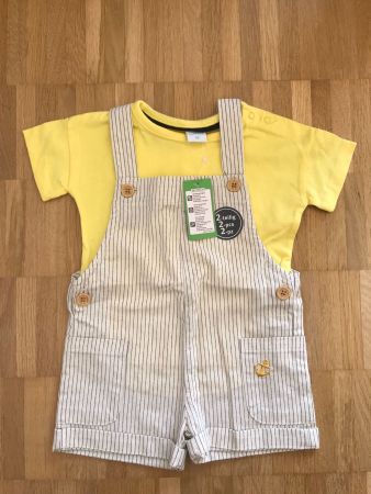 Leinenlatzhose und T-shirt, Set 68