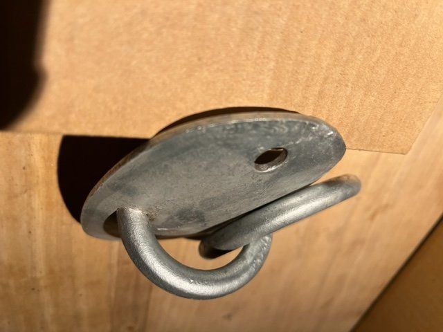 Ferramenta: 2 Stk. Befestigungsring Hackenhalter Seilhalter – Nuovo (secondo la descrizione) da Altbüron venduto da Februar26 5