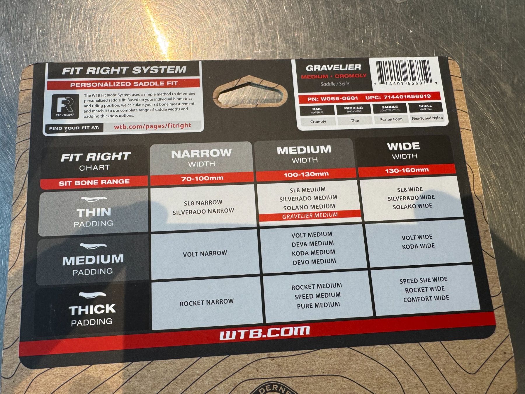 WTB Pièces détachées: Wtb Gravelier Cromoly Medium Saddle – Neuf avec emballage d'origine à Zürich par Velofabrik01 2