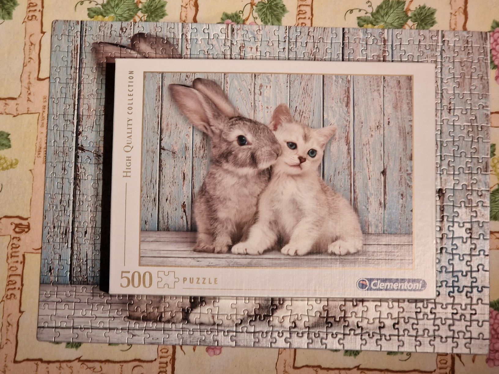 Clementoni Puzzles: Cat&Bunny 500 Clementoni Puzzle – Gebraucht aus Hettlingen von mat_8pg6 1