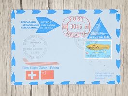 CL12 Enveloppe + Timbre Suisse 1975 Thème Aviation
