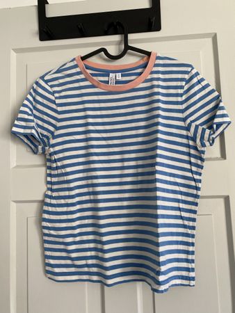 & Other Stories T-Shirt gestreift blau weiss Grösse 38