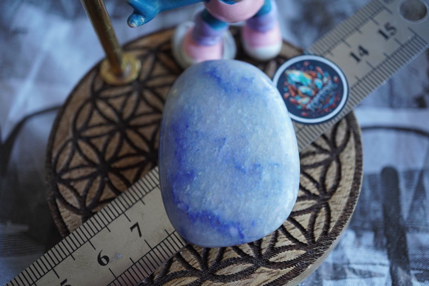 Minerali & Pietre curative: Blauquarz      Scheibenstein      ab 1.-    Aus  Räumung – Nuovo e nell'imballaggio originale da Eschenbach SG venduto da topstone 4