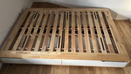 IKEA Mandal Bettgestell 140x200 mit 4 Schubladen 