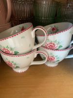4 Teetassen von Greengate alivia white NEU