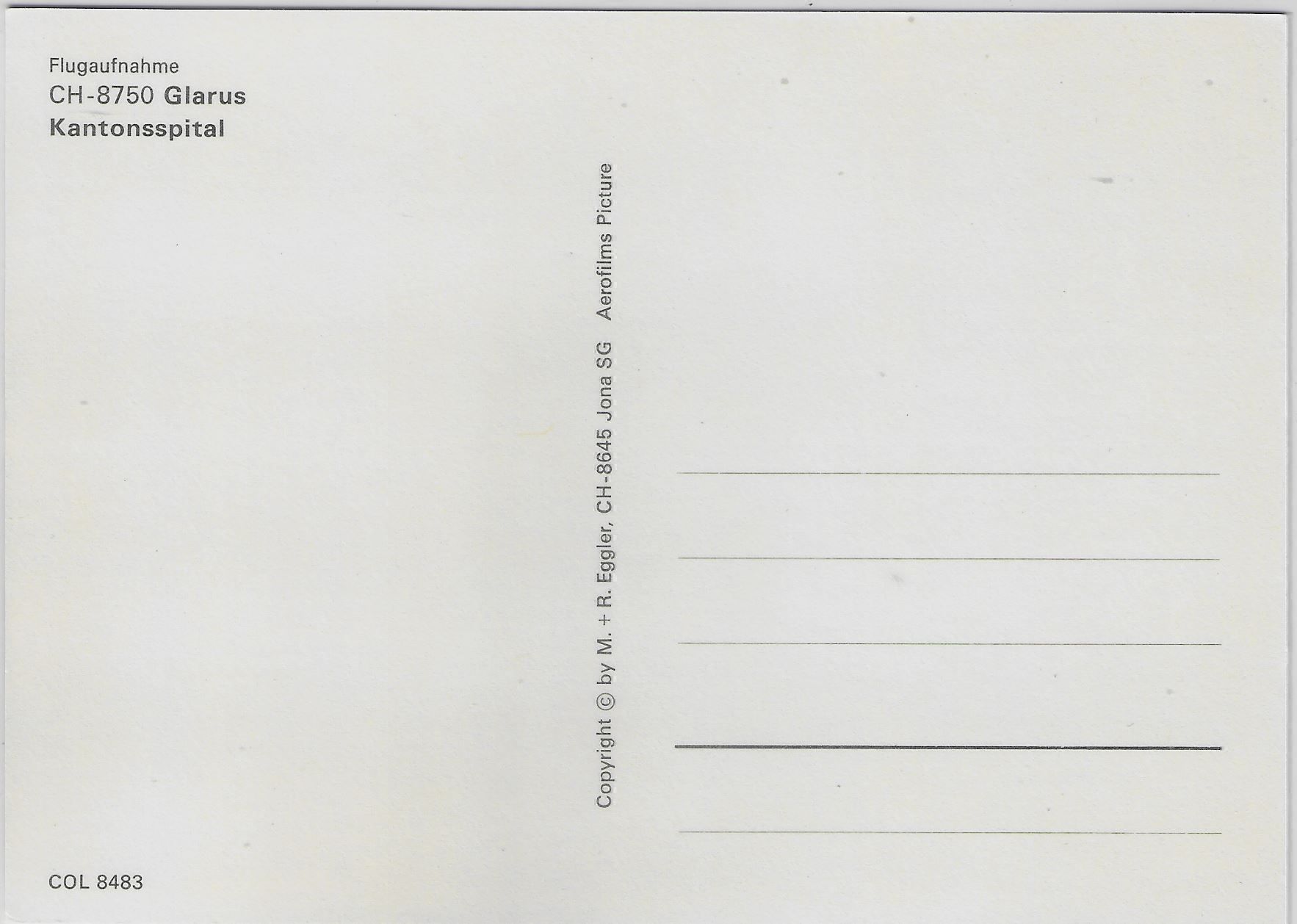 Cartoline postali: Flugaufnahme Kantonsspital Glarus – Antico da Ettingen venduto da Kartenplanet 1