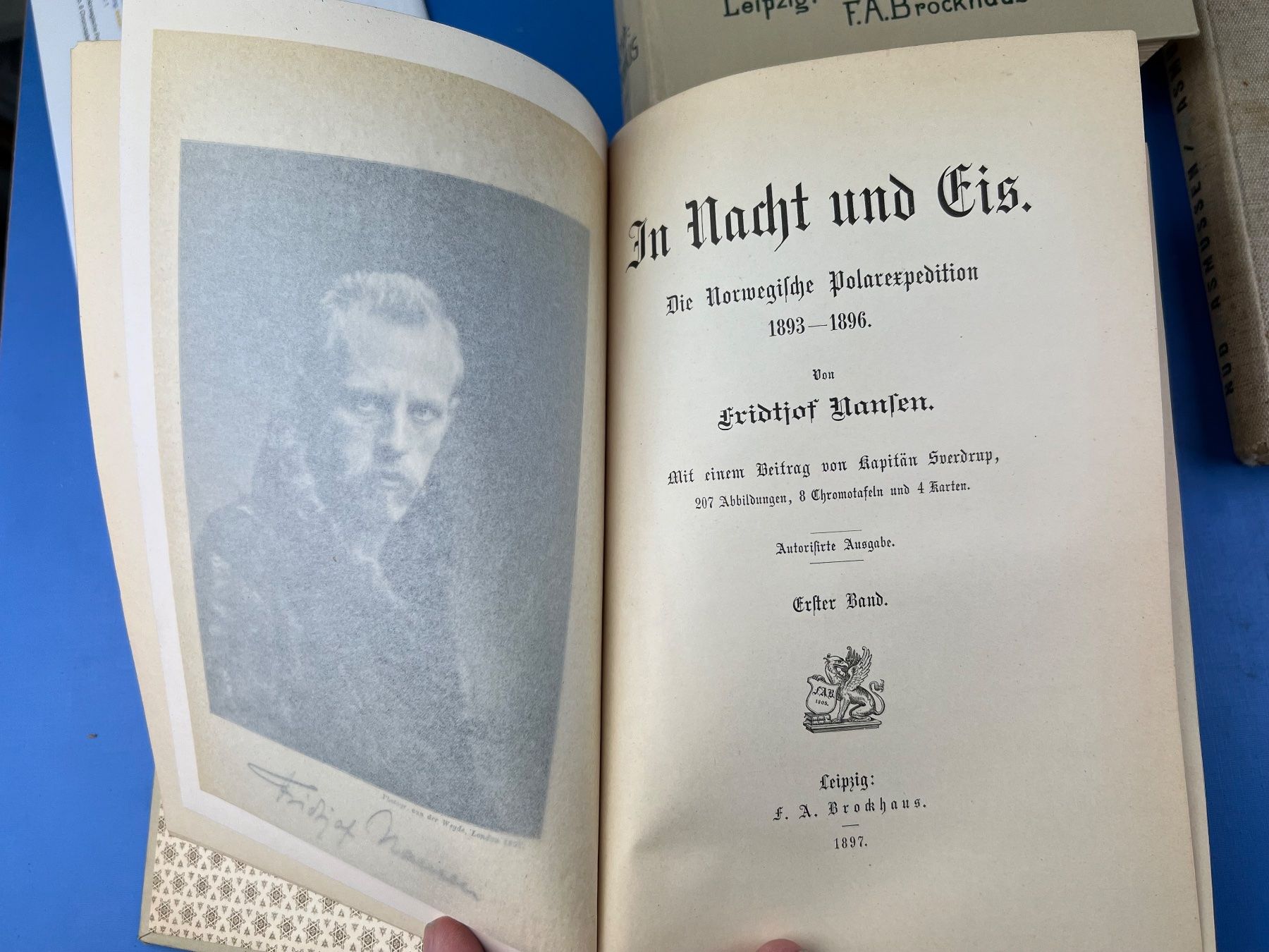 Libri: Fr. Nansen Durch Nacht und Eis + Thulefahrt Rasmussen – Usato da Unterengstringen venduto da Gustav03 1