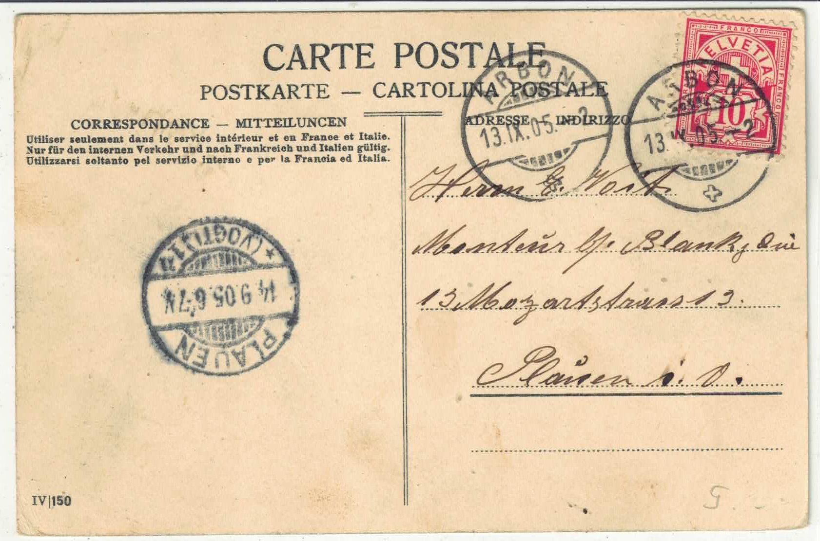 Cartoline postali: Arbon - Stadtpartie am See - Litho – Usato da Ettingen venduto da Kartenplanet 1