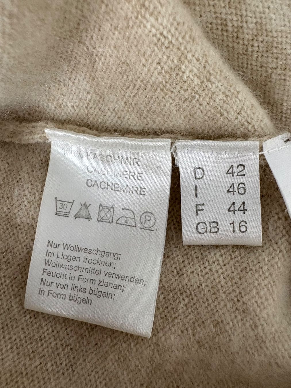 Maglioni & Felpe: Elegance Kaschmir Pullover Gr. 42 Beige Kurzarm – Nuovo (secondo la descrizione) da Regensdorf venduto da secondchancefashion 5