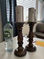 Wooden candle holders