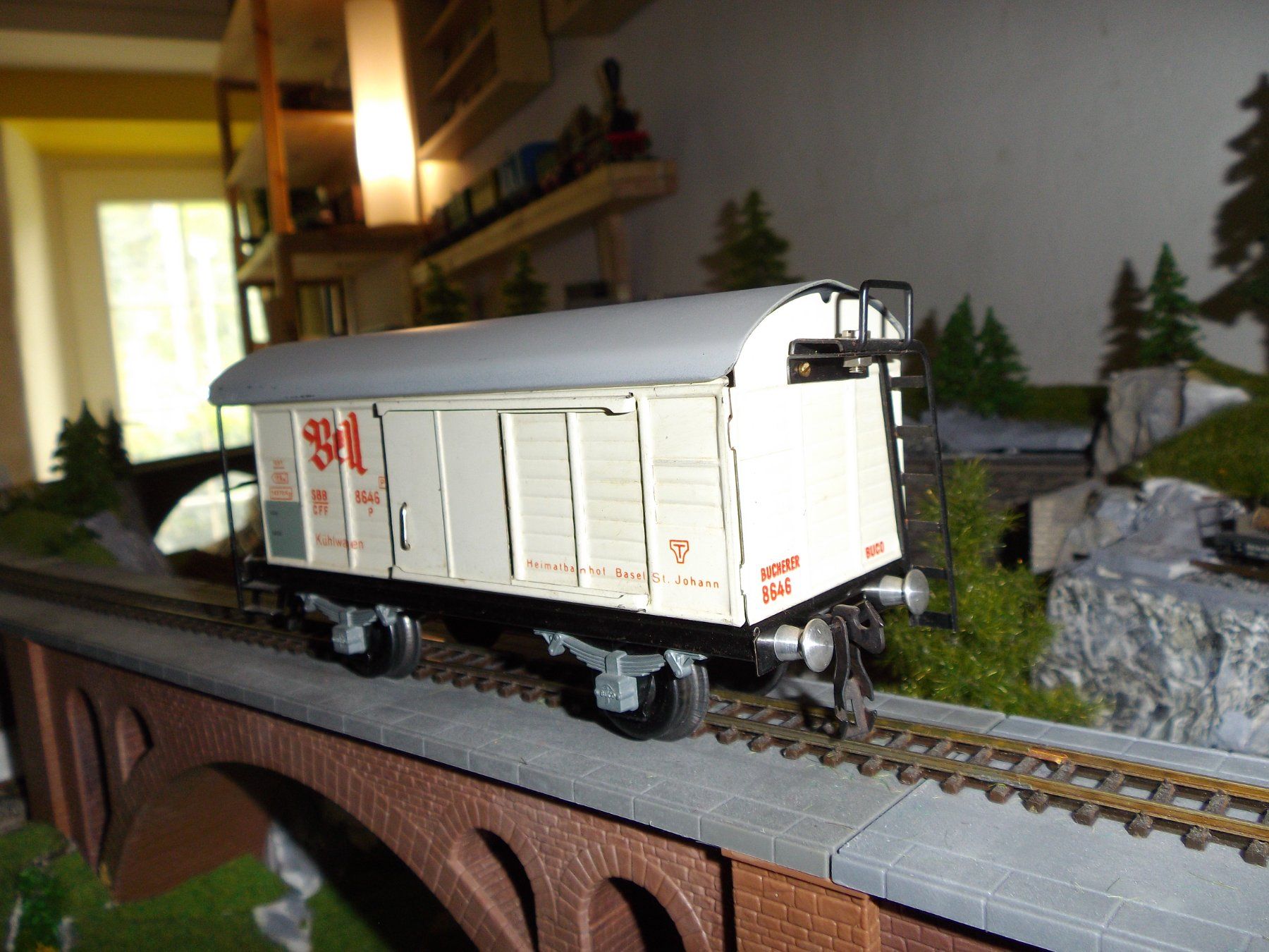 Buco Modellini di ferrovie: Buco Spur 0   SBB  Kühlwagen Bell – Usato da Schaffhausen venduto da Oetfel 1