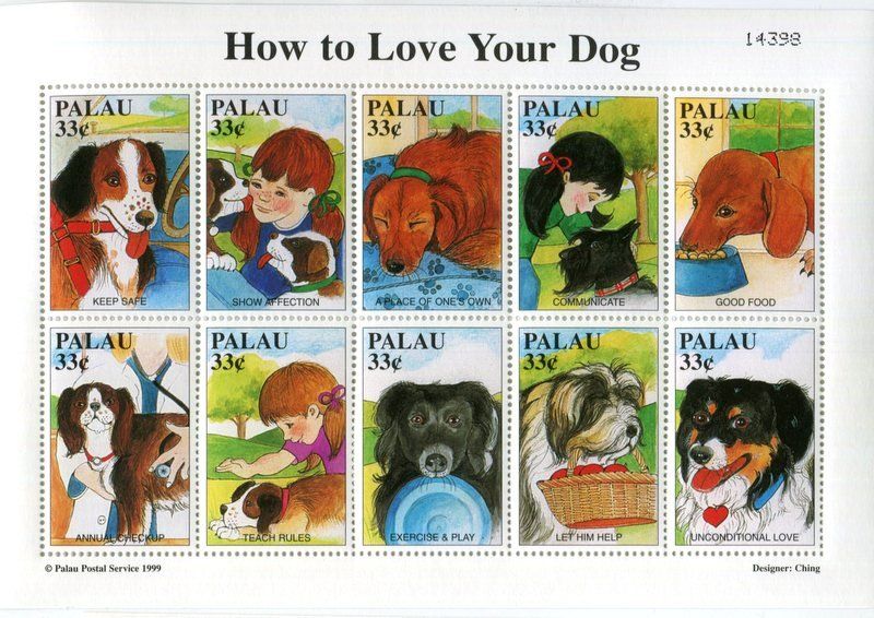 Tous les timbres: Block "Hunde". Palau – Neuf avec emballage d'origine à Basel par Butsch5