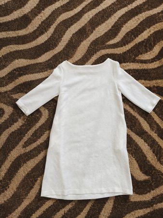 White elbow-sleeve dress - ottod'Ame