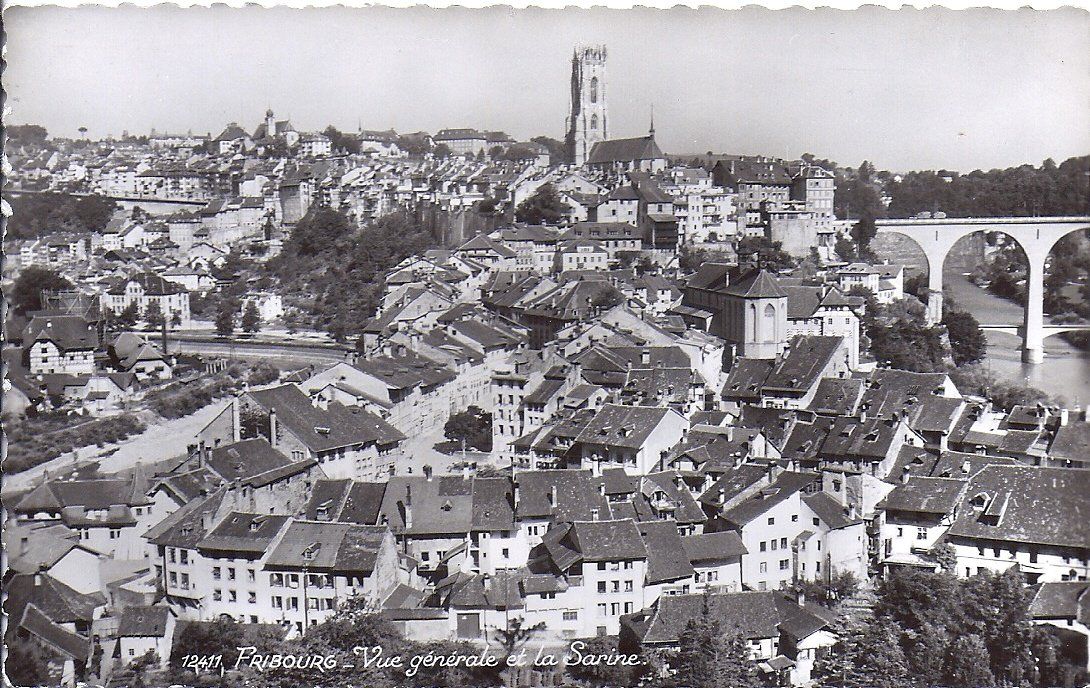 Cartes postales: FRIBOURG, vue générale et la Sarine – Neuf (Voir description) à Les Verrières par Scampi0