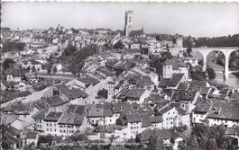 FRIBOURG, vue générale et la Sarine