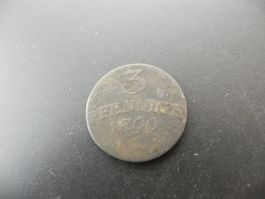 Sachsen 3 Pfennige 1799
