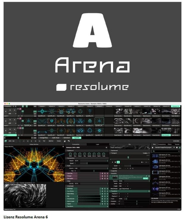 Lizenz Resolume Arena 6 Software Video-Software Mapping (Gebraucht) in ...
