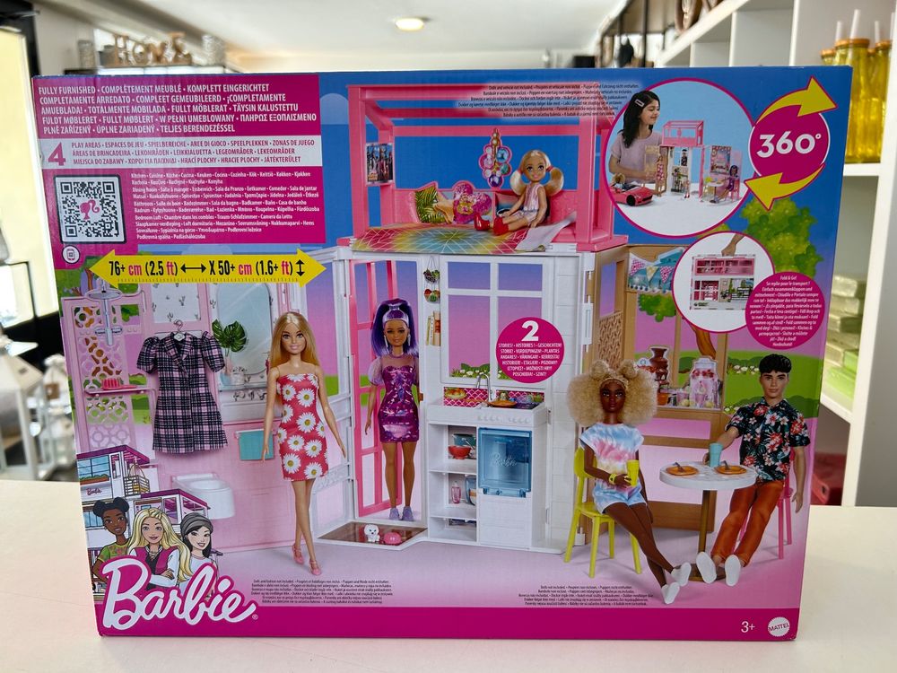 Barbie Haus mit 4 Spielbereichen Kaufen auf Ricardo