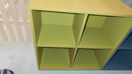 IKEA EKET shelving unit w 4 comp (yellow)