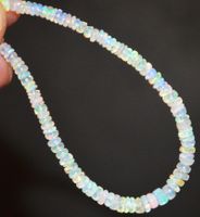 Armband L-8118 – Äthiopische Opal Rondellen 3 bis 4 mm 17+4,