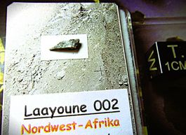 Feine  0,045 g Mond Meteorite Laayoune 002 - Luna  Moon