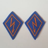 Kragenspiegel Schweizer Armee / Übermittlungssoldat