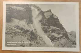 Grindelwald Staublawine vom Wetterhorn um 1930