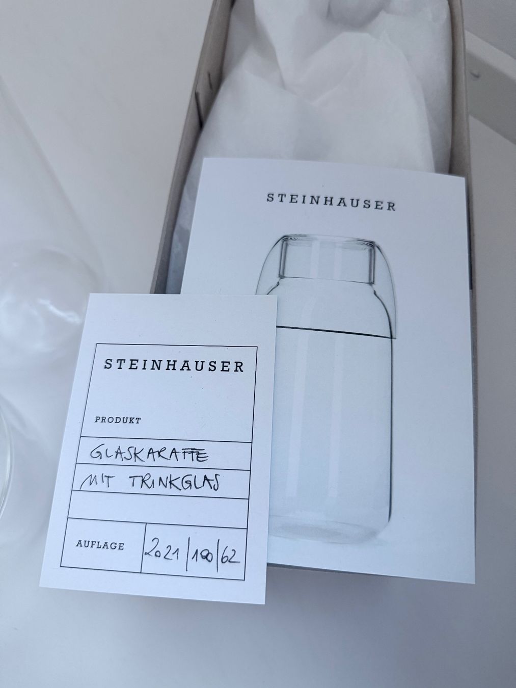 Caraffe: Steinhauser - Karaffe mit Deckel und Trinkglas – Nuovo e nell'imballaggio originale da Zürich venduto da derLaufderDinge 4