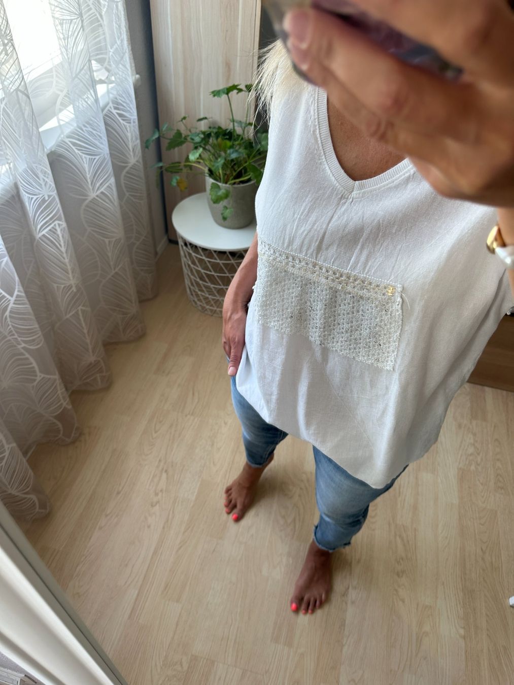 Camicette: Tolle Bluse aus Leinen + Cotton Gr.M-L – Usato da Oberwil-Lieli venduto da Svetlana28 2