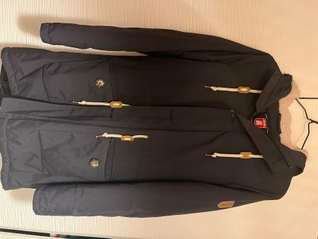Wintermantel "Derbe" knielang navy