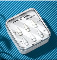 Set mit 6 Spitzen für Apple Pencil (fabrikneu) Ersatz Minen