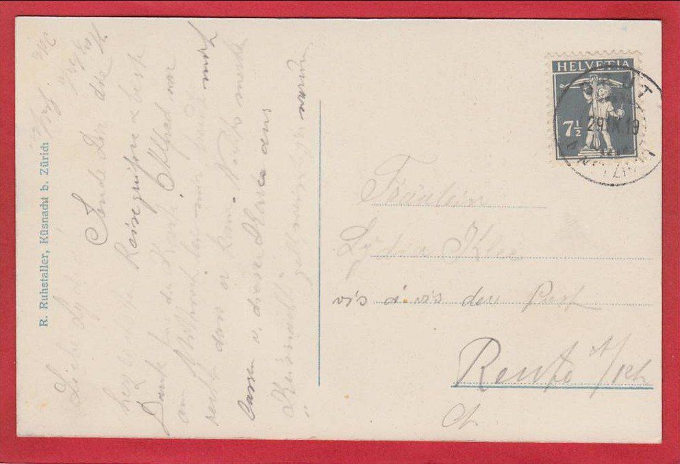 Cartoline postali: KÜSNACHT – Usato da Grüningen venduto da Kartenlaube 1