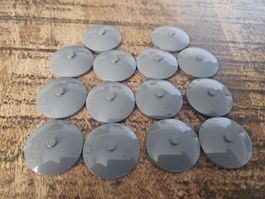 lego 3960 lot de 14 pièces Dark Bluish Gray Dish 4 x 4