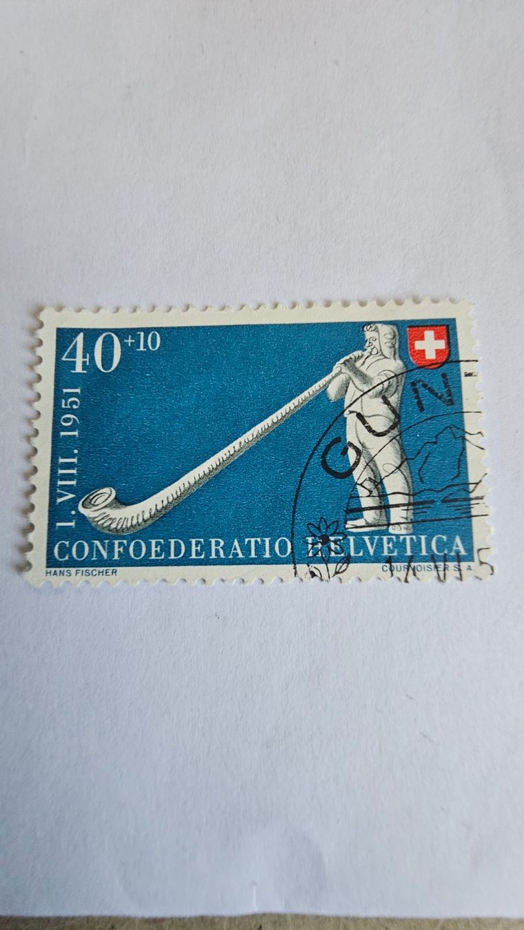 Tutti i francobolli: 1951 Pro Patria 40+10  Oblitéré – Usato da Zug venduto da alt_9p2z