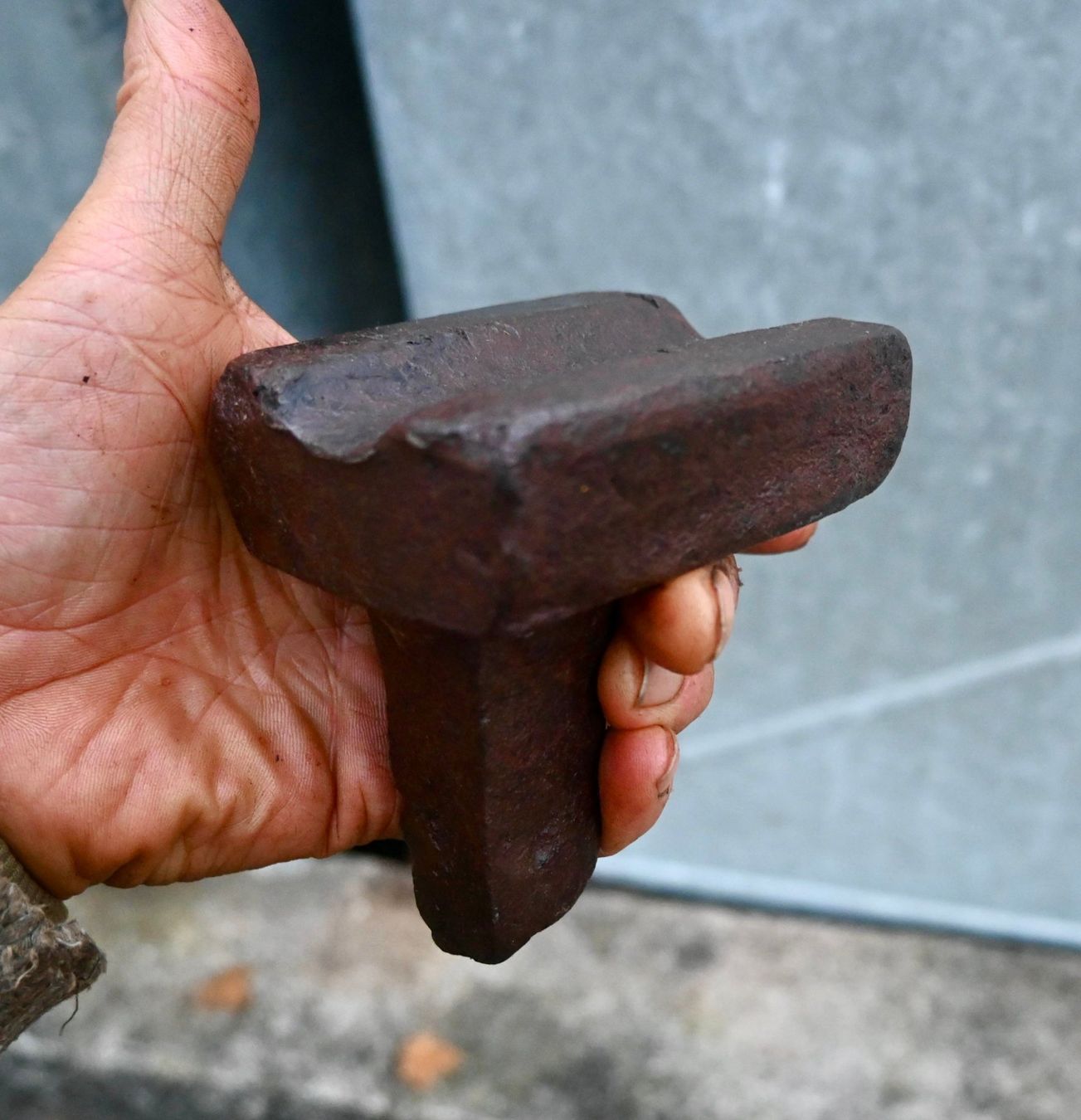 Werkzeuge: alter geschmiedeter Amboss-Einsatz / Amboss-Horn 9 x 7cm – Gebraucht aus Pfaffhausen von mono_rec 4