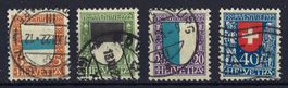 Pro Juventute Satz 1922 Katalog-Nr J21-J24 sauber gestempelt
