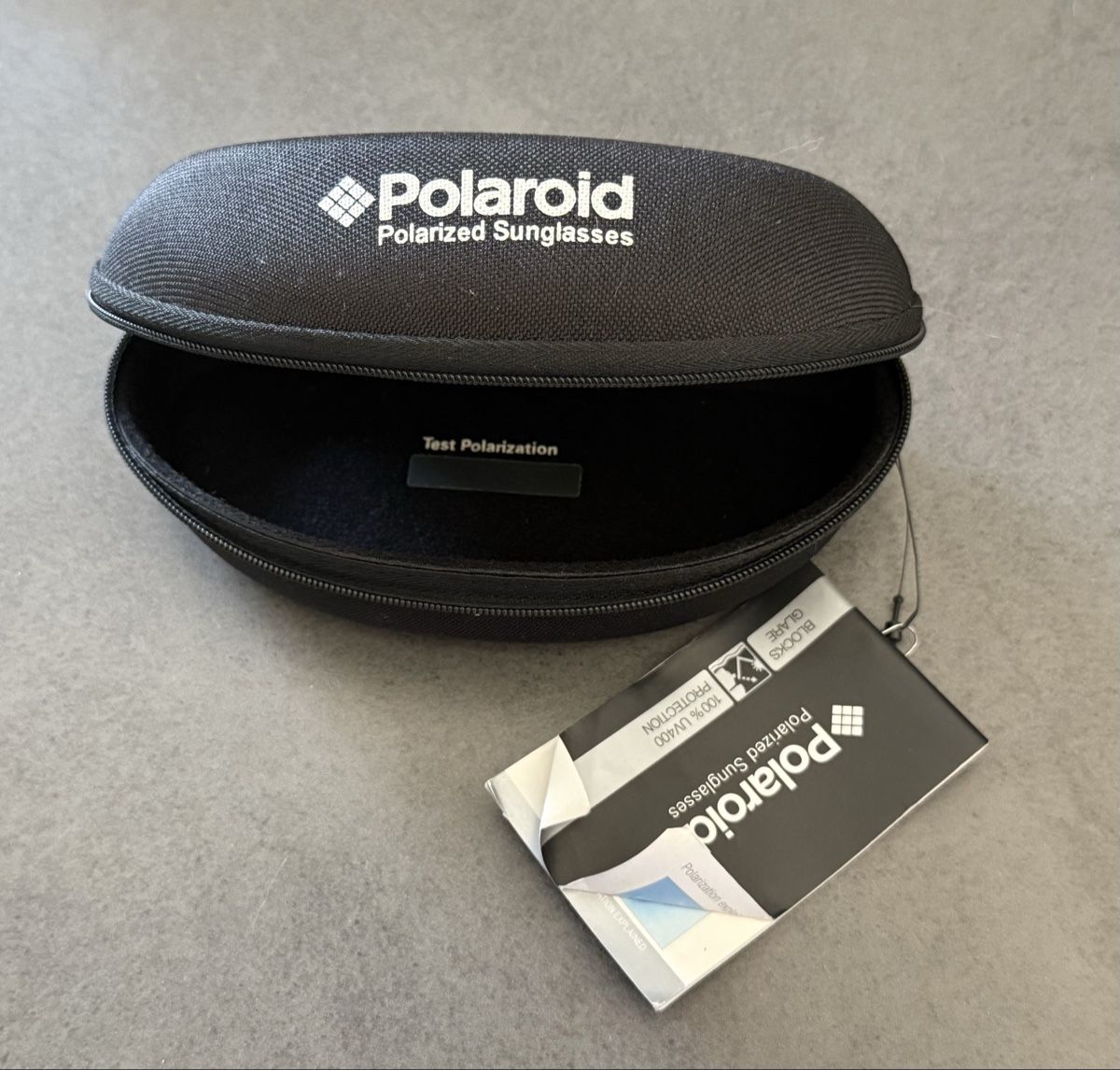 Polaroid Brillen & Gläser: Polaroid Sonnenbrille Pilotenform mit Etui – Neu (gemäss Beschreibung) aus Thalwil von MB-7 3
