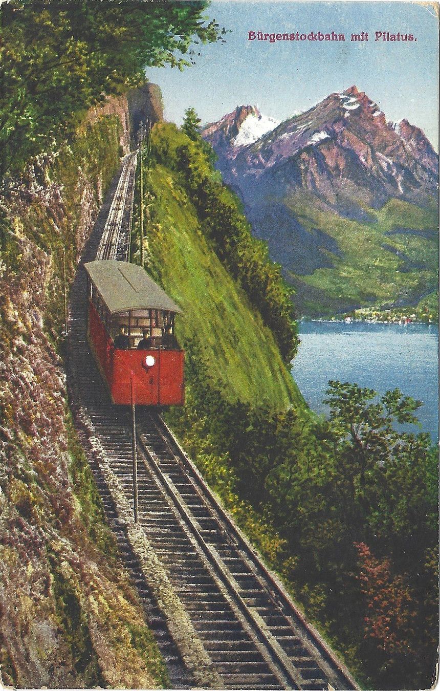 Cartes postales: Bürgenstockbahn  mit  Pilatus. – Neuf (Voir description) à Bütschwil par Jackson1A
