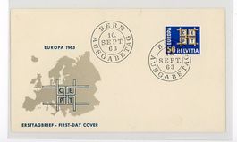 Europamarke 1963, privat illustriertes FDC