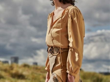 Dorothee Schumacher Bluse · Camel · Puffärmel · Top Zustand
