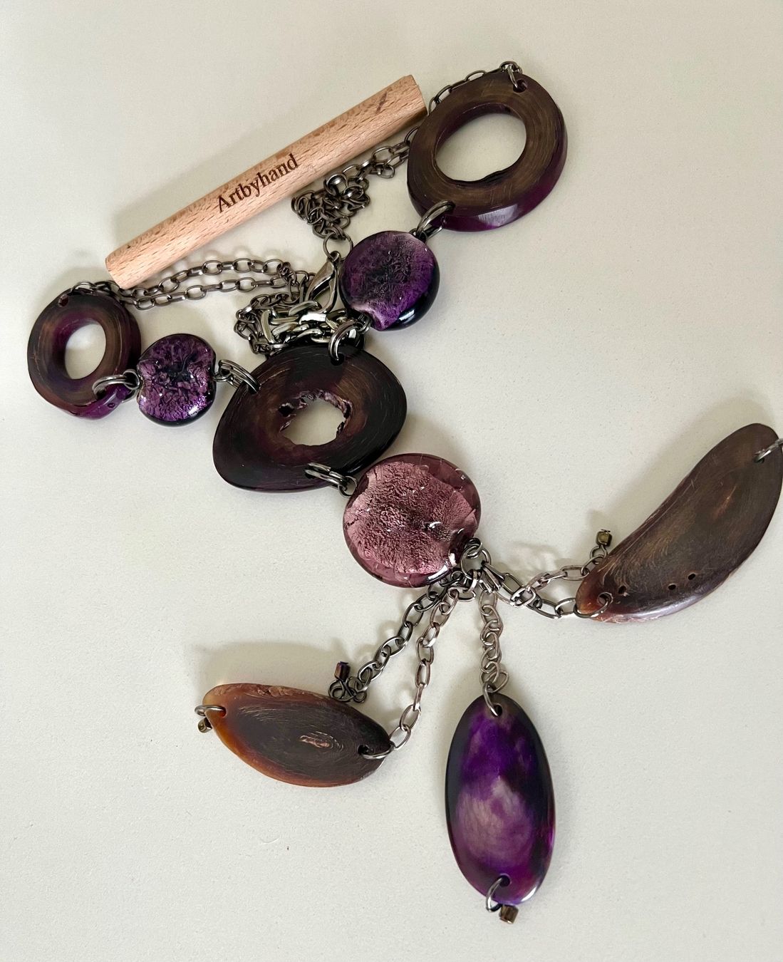 Catenine: TOLLE STATEMENT KETTE MIT LANGER QUASTE – Usato da Ruswil venduto da artbyhand 7